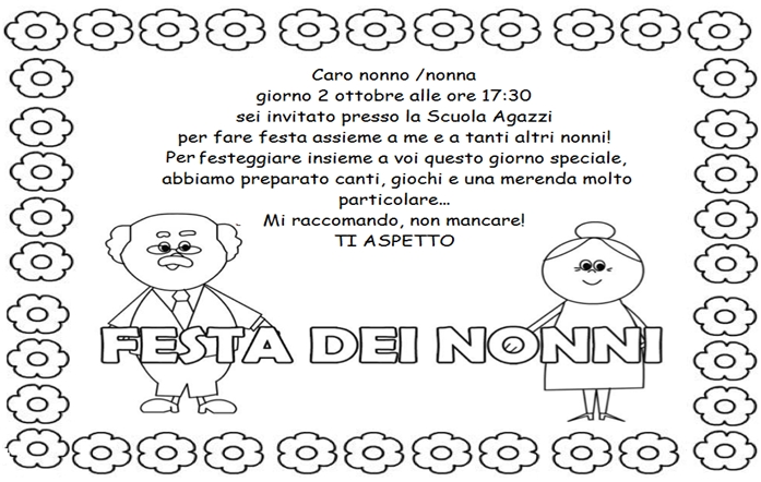 Invito alla Festa dei NONNI